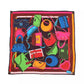 Women's Bag Print Silk Square Scarf