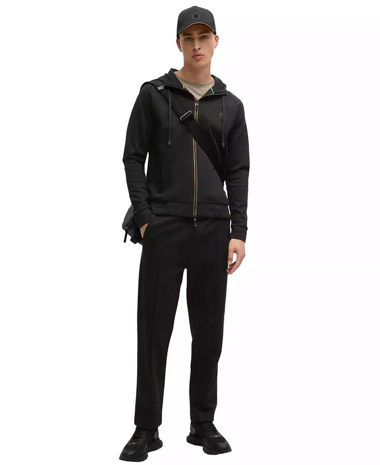Men's Double B Monogram Zip-Up Hoodie