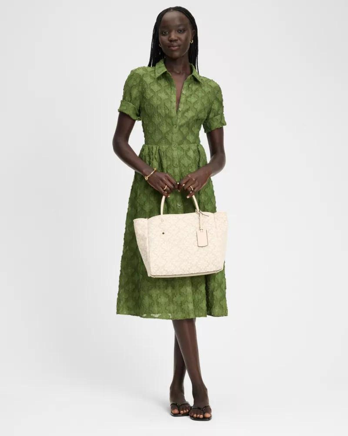 Spade Flower Jacquard Medium Everything Tote