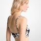 Palm Print Bralette Bikini Top
