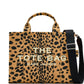 Embroidered Animal Print Tote Bag With Versatile Carrying Options