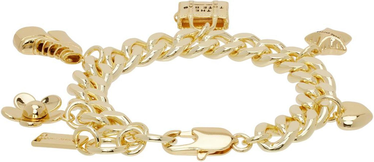 Gold 'The Mini Icon Charm' Bracelet