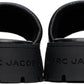 Black 'The Lug Sole Slide' Sandals