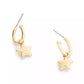 Minimal Star Huggie Drop Earrings
