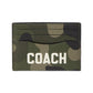 Card Case With Camo Print And Coach Graphic