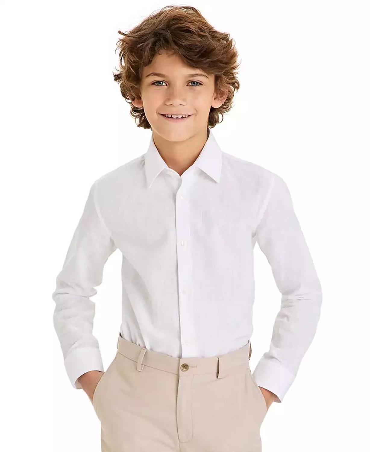 Big Boys Linen Button-Down Shirt