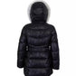 Toddler and Little Girls Belted Stadium Puffer Jacket