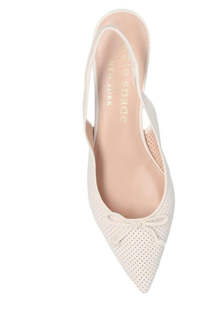 Kate Spade Perforated Bow Slingback Flats