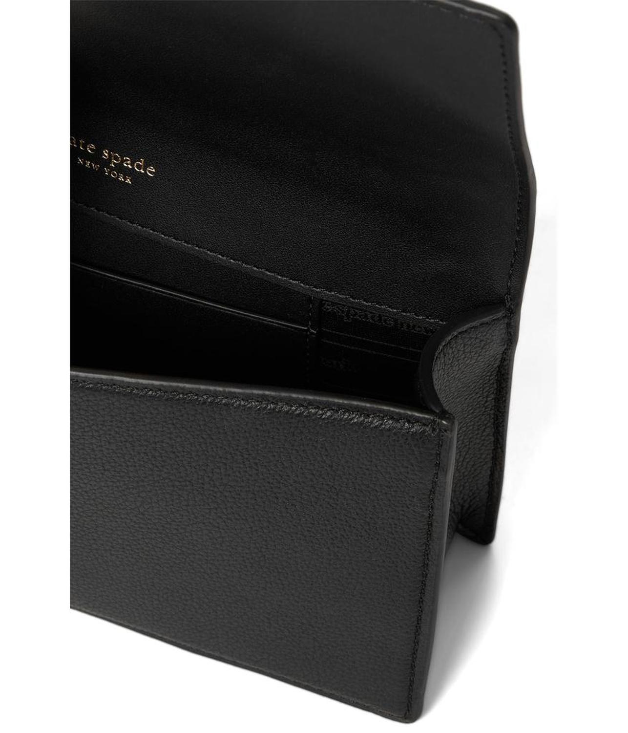 Tribeca Pebbled Leather Mini Flap Chain Crossbody