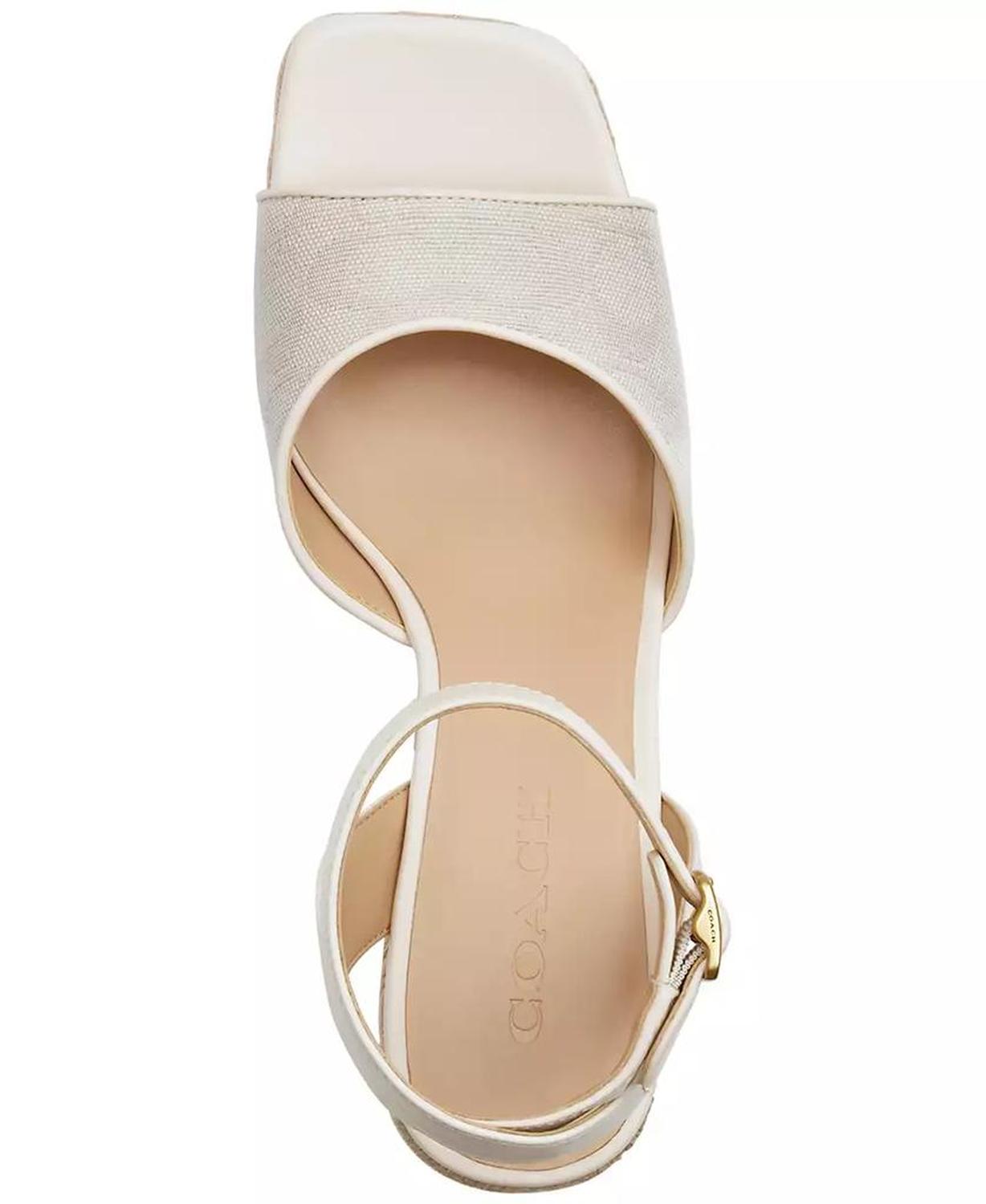 Women's Signature C Canvas Espadrille Wedge Sandals