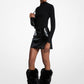 Patent Micro Mini Skirt