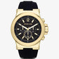 Oversized Dylan Gold-Tone and Silicone Watch