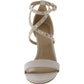 Womens Leather Ankle Strap Heels