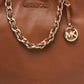 Michael Michael Kors Leather Chain Tote