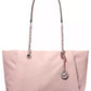 Georgia Logo Brown Zip Top Tote Bag