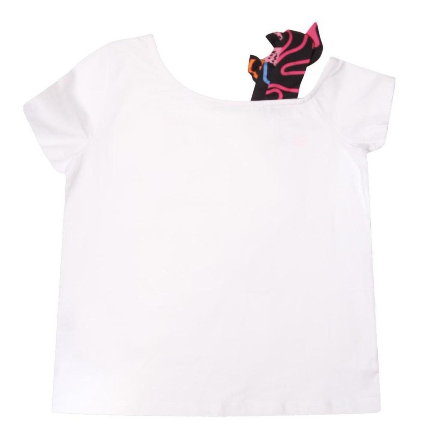 The Marc Jacobs Kids Logo Printed One-Shoulder T-Shirt