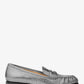 Carlson Crackled Metallic Leather Loafer