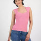Women's Sweetheart-Neck Sleeveless Knit Top