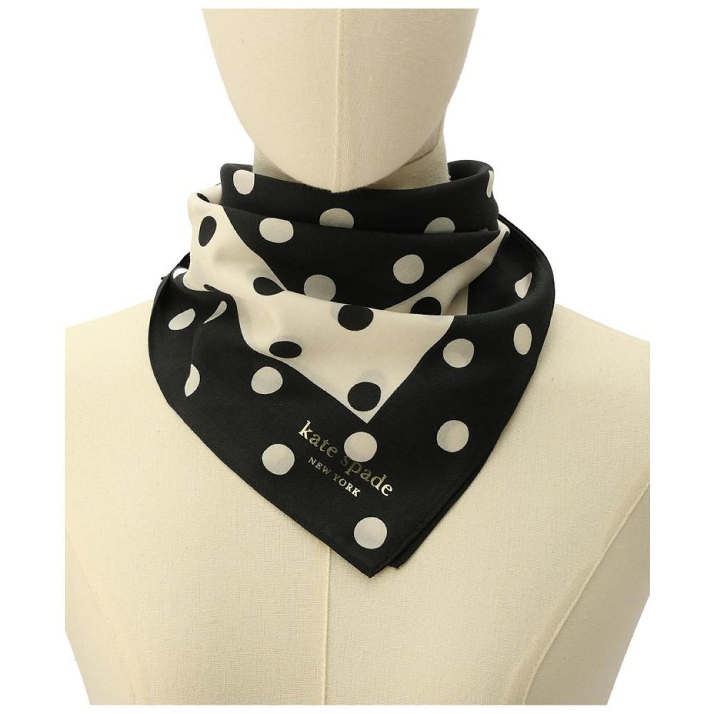 Women's Springtime Dot Silk Bandana Scarf