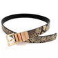 Women's Reversible Snake Pattern Belt