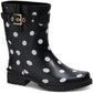 CARINA Womens Round toe Polka Dots Rain Boots