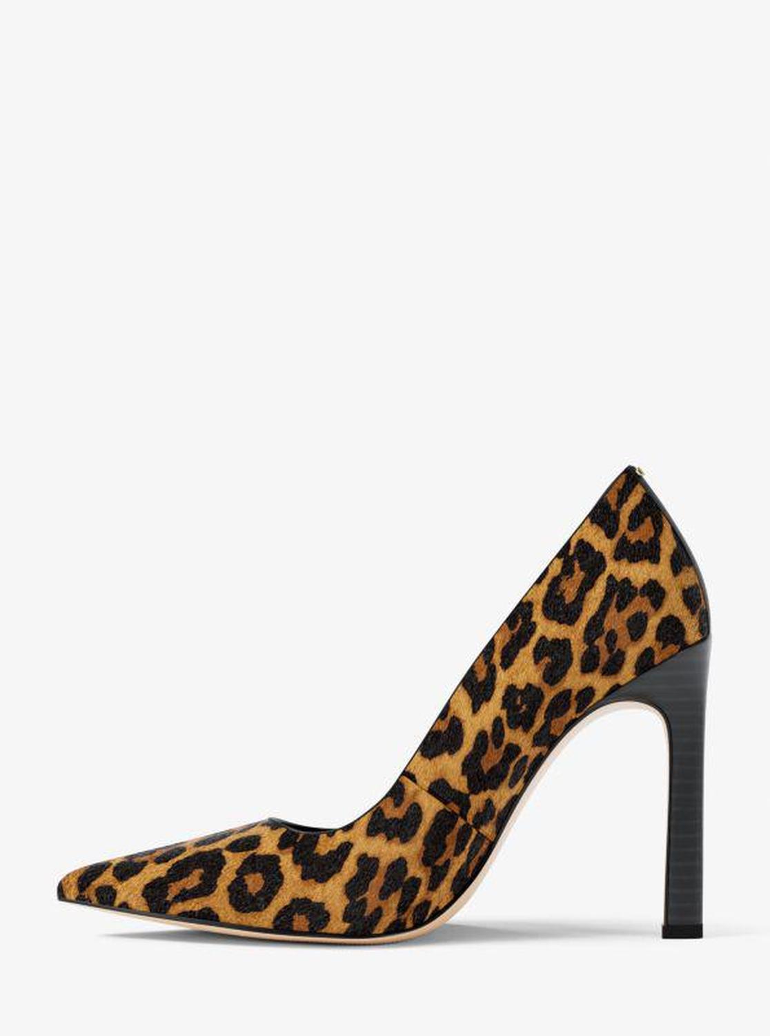 Amara Leopard Print Calf Hair Pump