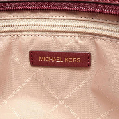 pink Coated Canvas Leather Tote Bag Weekend Bag (Pre-Owned)