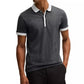 Men’s Striped Trim Polo