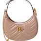 Gucci GG Marmont Half Moon Shaped Mini Leather Crossbody