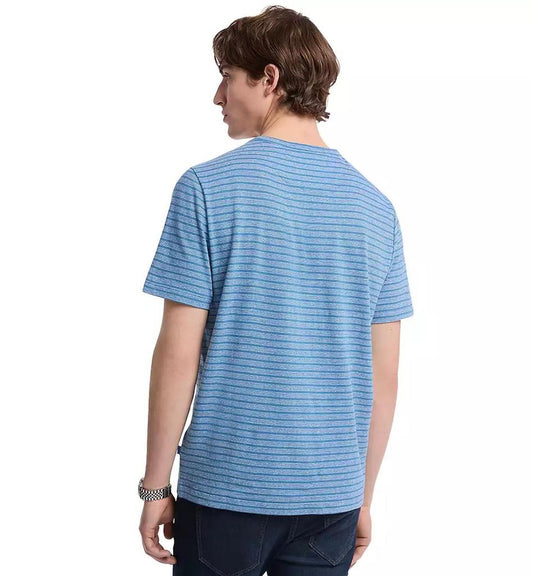 Men's Short Sleeve Striped Crewneck T-Shirt