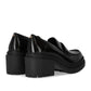 Rocco Black Heeled Loafer