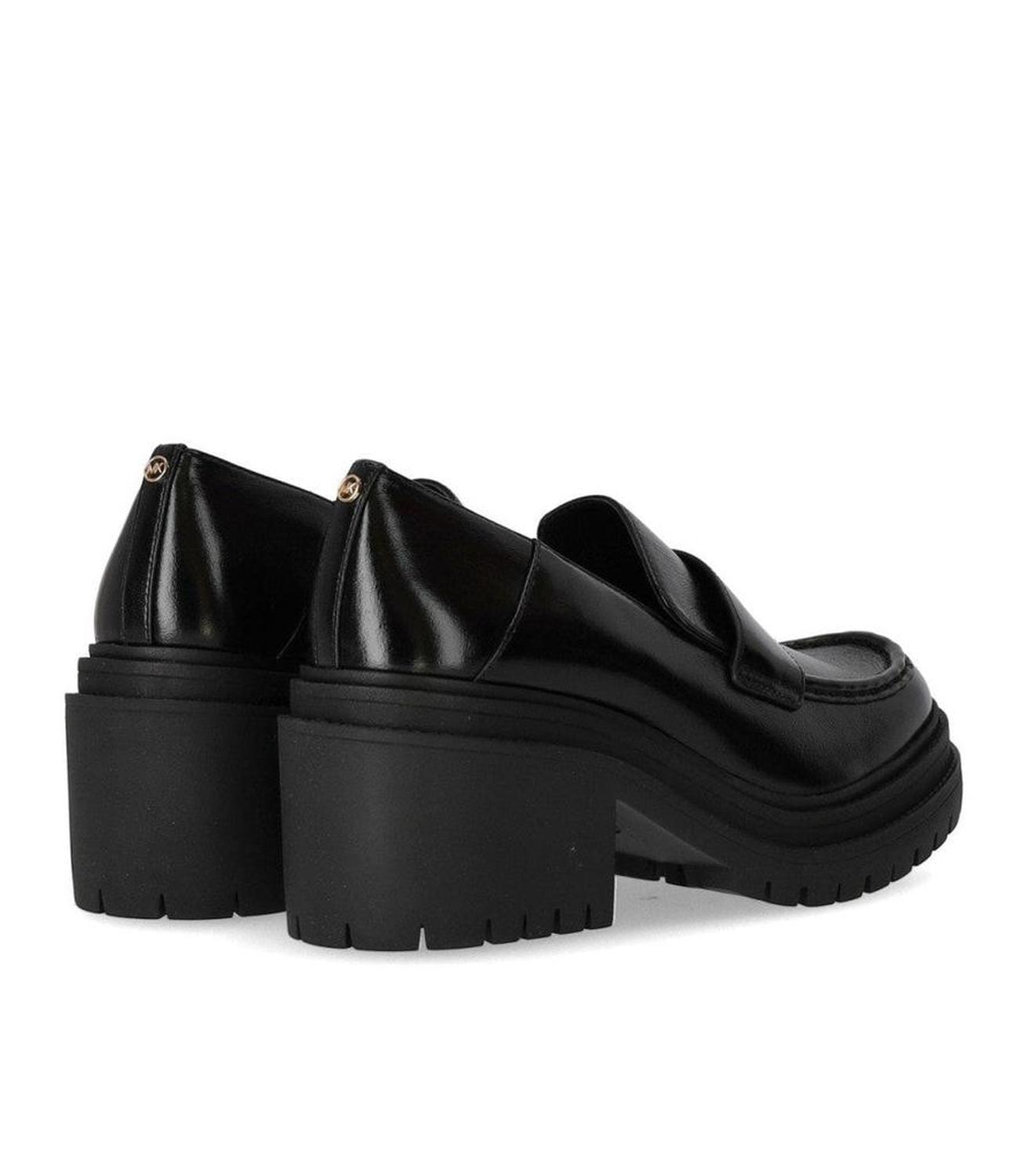 Rocco Black Heeled Loafer