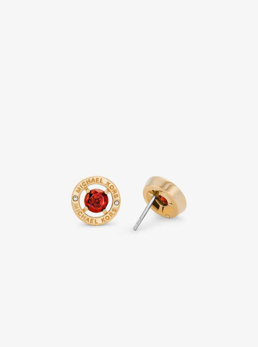 Precious Metal-Plated Brass Cubic Zirconia Halo Earrings