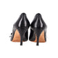 Saint Laurent Court Shoe Pumps with Overstitch in Black Leather