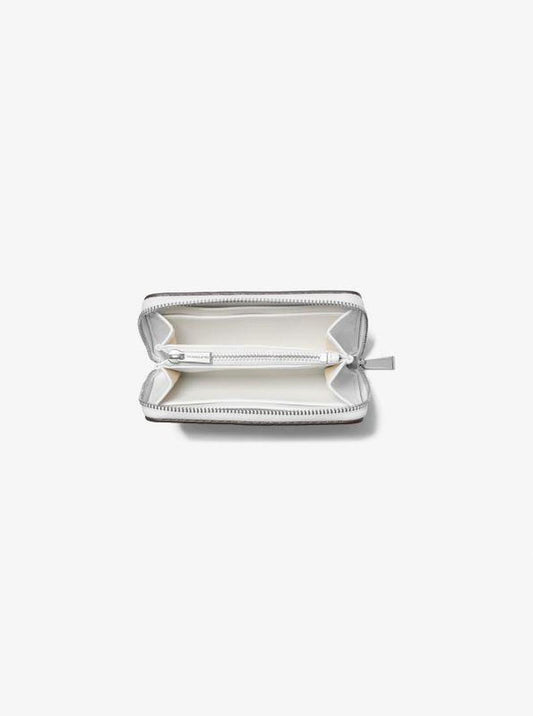 Jet Set Small Snake Embossed Leather Wallet