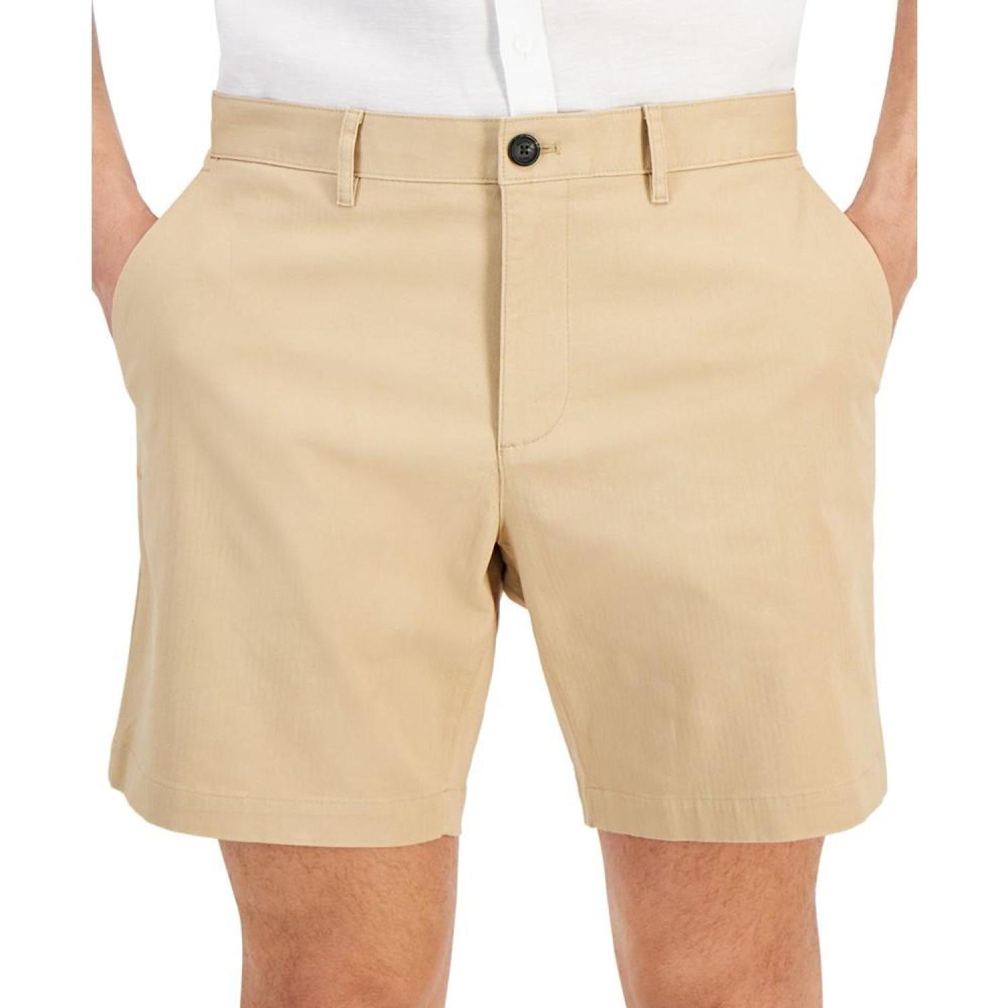 Men's Slim-Fit Stretch Herringbone Twill 7" Shorts