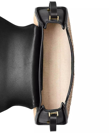 Ludlow Small Woven Convertible Shoulder Bag