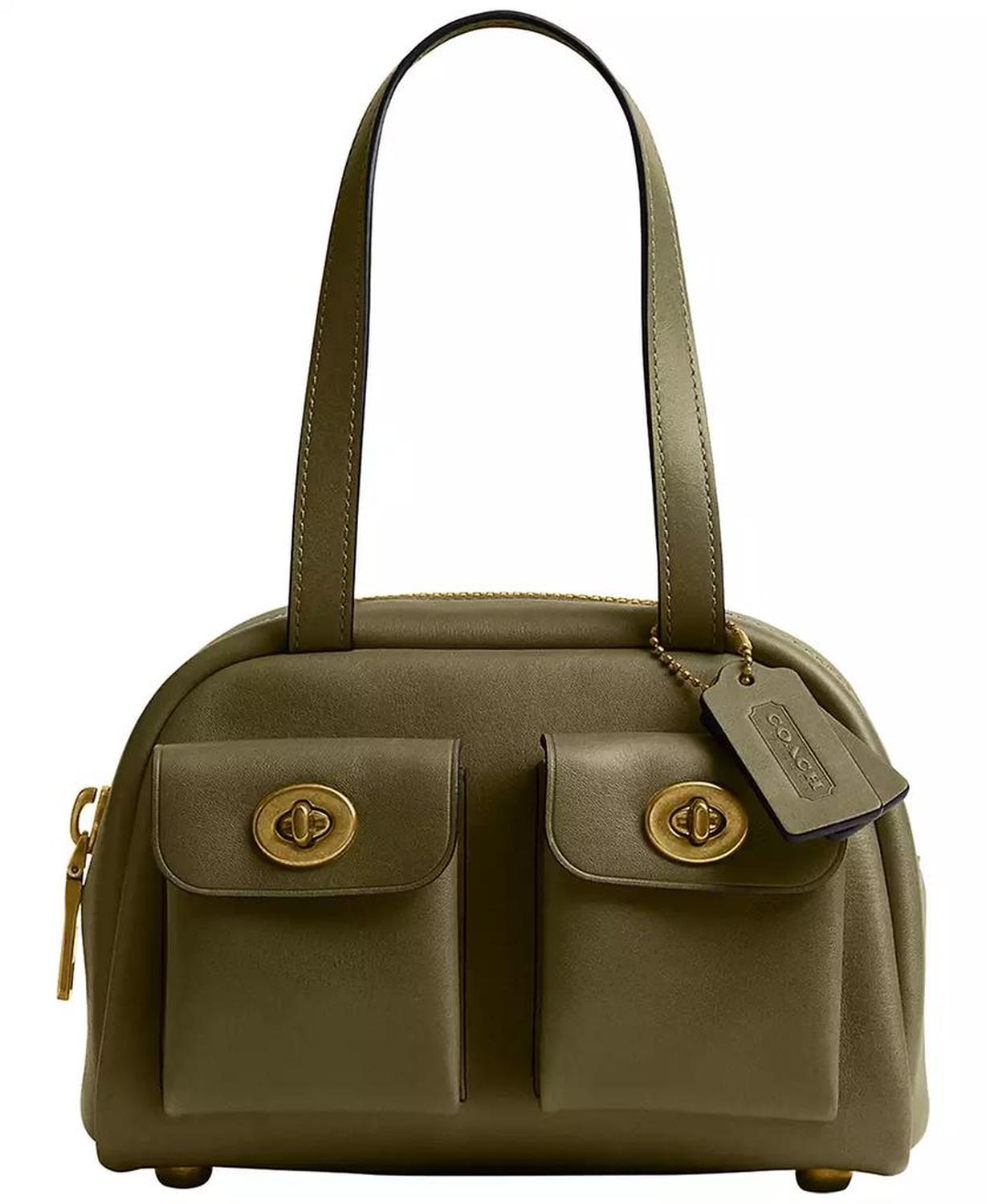 Originals Twin Turnlock Small Waxed Leather Shoulder Bag 20