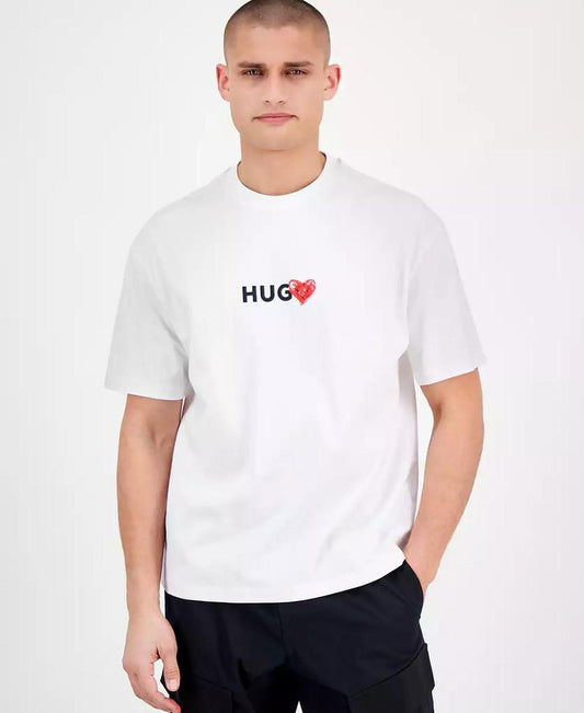 HUGO by Men's Dewdam 10258021 01 Relaxed-Fit Graphic T-Shirt