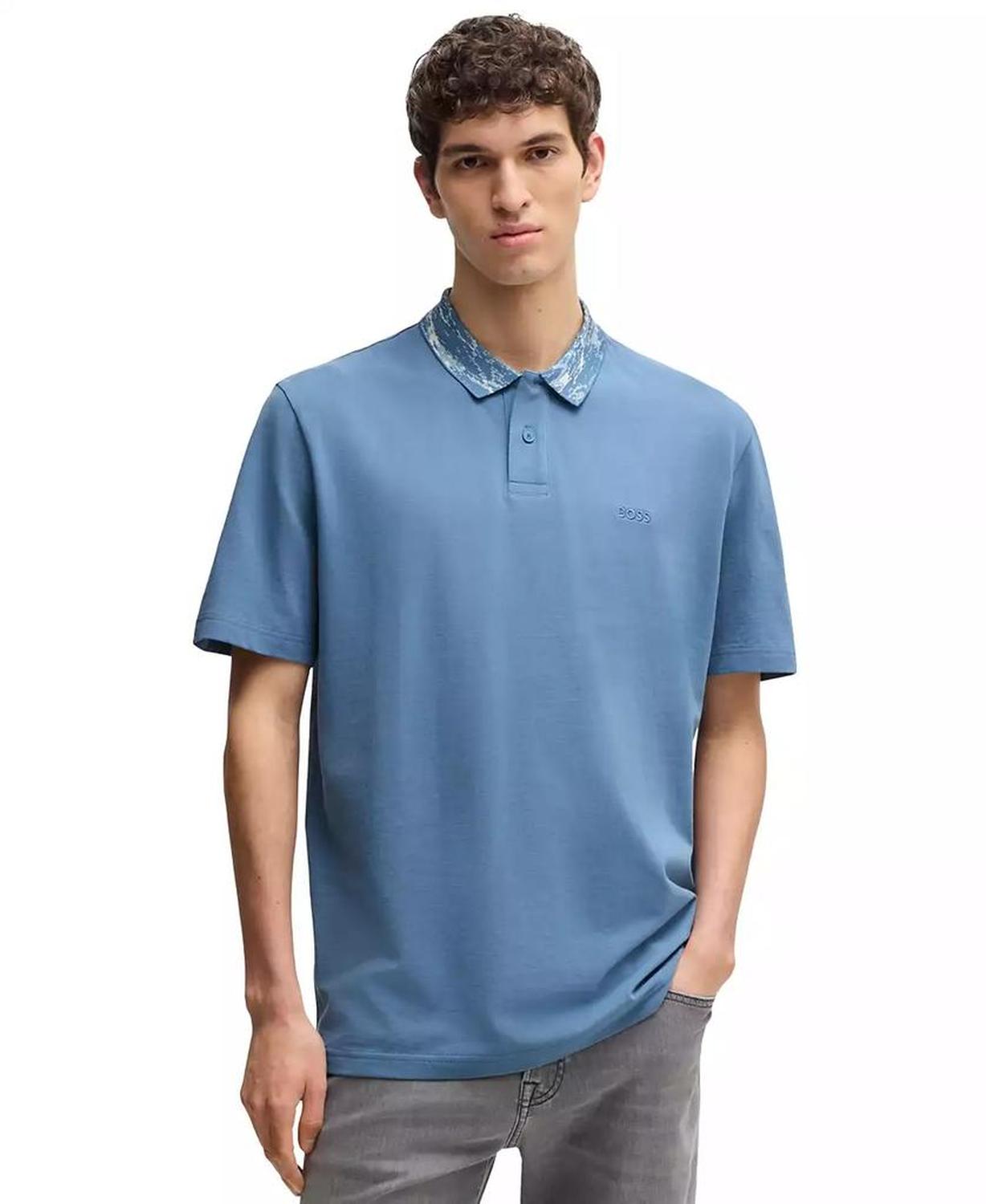 Men's Relaxed-Fit Cotton-Piqué Polo Shirt