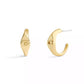 Signature Signet Huggie Earrings
