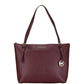 Wine Leather Handbag Tote Bag (Pre-Owned)