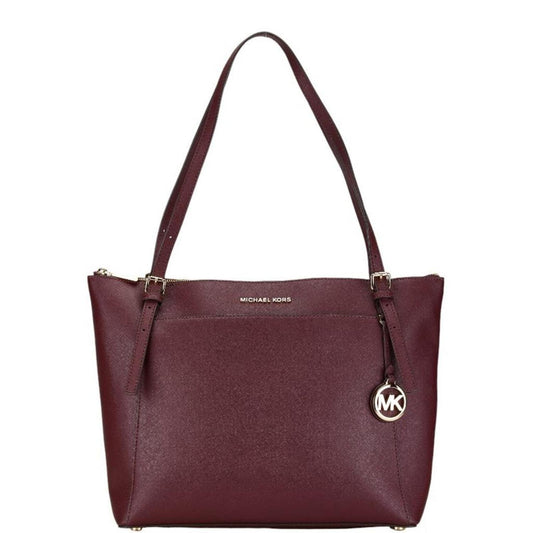 Wine Leather Handbag Tote Bag (Pre-Owned)