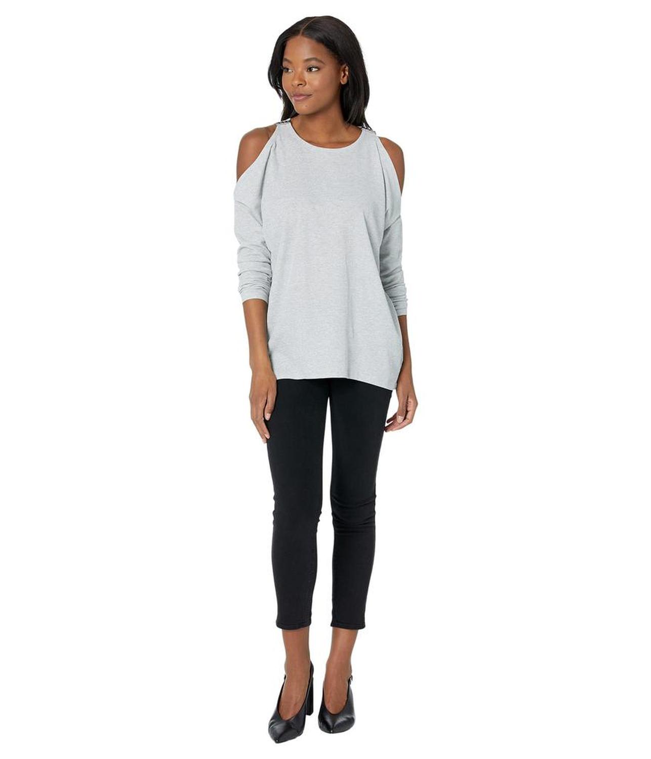 Shine Stud Cold-Shoulder Top