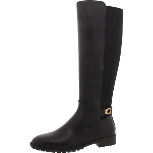 Womens Faux Leather Knee-High Boots