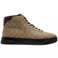 Men's High Line High-Top Signature Canvas Round Toe Sneakers