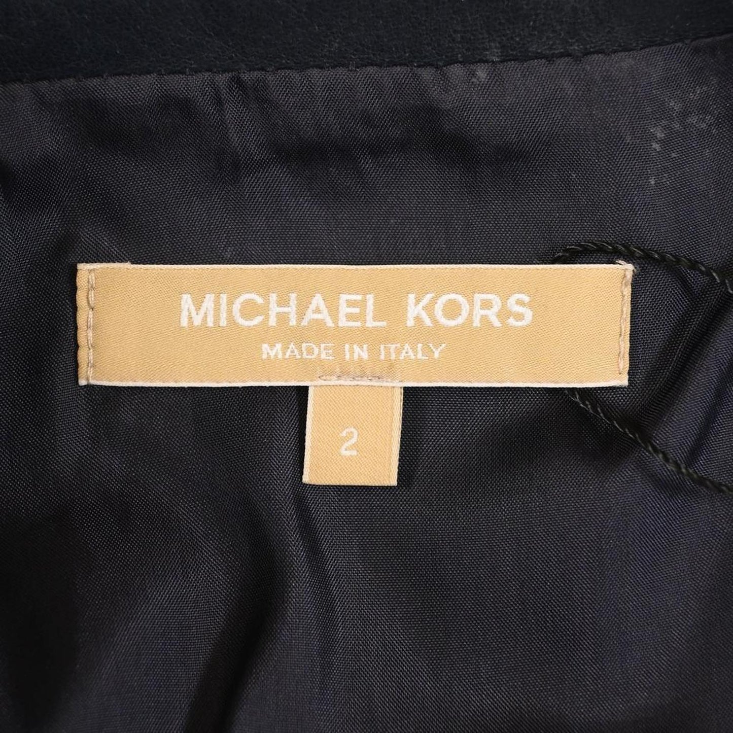 Zipped Jacket in Navy Blue Leather