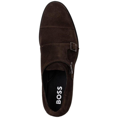 Men's Colby Double Monk Strap Suede Dress Shoes