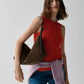 Loop Suede Large Shoulder Bag