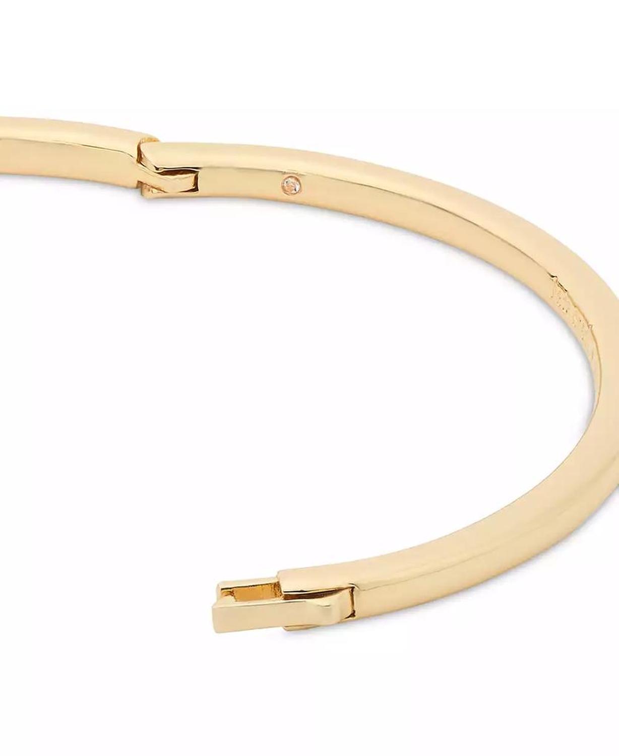 Gold-Tone Color Cubic Zirconia Bangle Bracelet